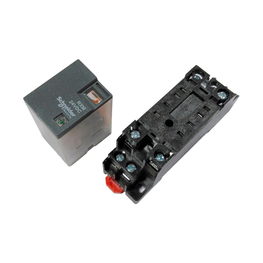 Relé 24 V DC con Base